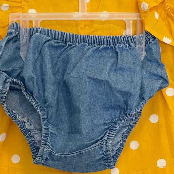 Cute yellow polka dot sets size 6/12m - Picture 5 of 5